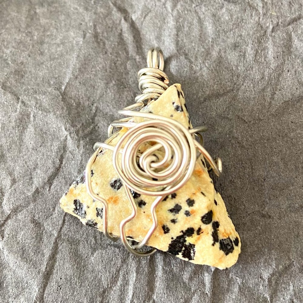 Artisan Wire Wrapped Tiger's Eye (Gemstone) Pendant